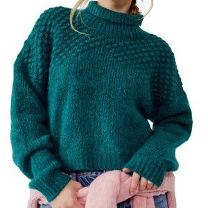 Free People Bradley Turtleneck Sweater in Alpine Heather